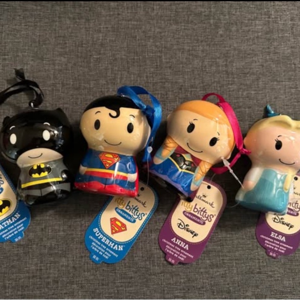 Hallmark Itty Bittys Superhero and Princess Set